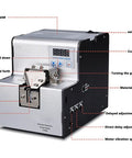 Automatic Screw Feeder Machine With Adjustable Orbital Head For M1.0 Through M5.0 Screws with digital counter and adjustable parts.