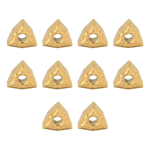 10 Pieces WNMG 432 And WNMG0804 CNC Carbide Inserts built tough with high density coated finish for lathe milling tools.