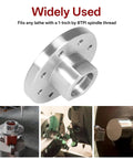 3 Inch Lathe Face Plate In 45 Steel For 1 Inch X 8 TPI Spindle Fits Wood Lathe Without Screw Chuck with machined flats