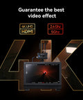Pyro S Wireless Video Transmitter And Receiver For HDMI And SDI 4K30 1080P60, 1300ft LOS Range shown on 4K monitor setup