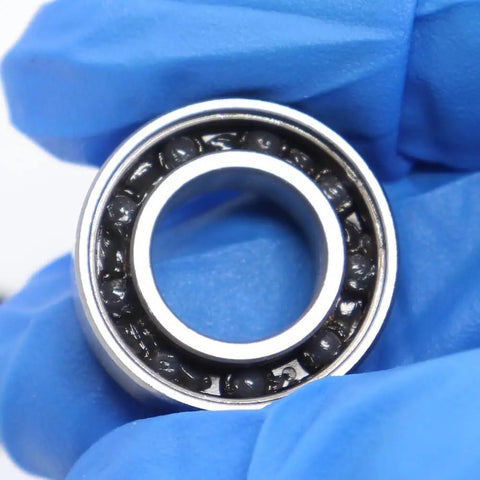 Awesome 63800 Hybrid Ceramic Ball Bearings With Si3N4 Balls Super Smooth ABEC-1 Performance For Spindles 10X19X7mm close-up view