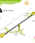 Swivel Teeter Totter Seesaw For Kids Outdoor Play Set With 360 Degree Rotation Indoor Outdoor Toddler Seesaw