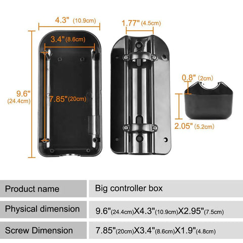 Beefy E Bike Controller Case Large Size 9.84 x 4.25 x 2.9 Inches Weatherproof Dustproof Easy Install Kit for Electric Bike Controller Box and Scooter Controller Case Conversion Part