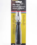 Adjustable Pin Vise With 3 Jaw Hardened Steel Keyless Chuck And Knockout Grip Plastic Handle Snaps Up Tiny Drills Files And Reamers Effortlessly in packaging.