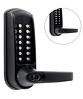 Heavy Duty Gate Lock Kit With CL610 Keyless Entry and Marine Grade Finish showing keypad and handle detail.