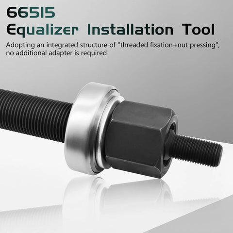 Close-up of Chevy Harmonic Balancer Installer Tool 66515, showing durable steel construction and dual-threaded design.
