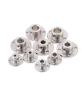 Rugged One Piece Flange Shaft Coupling No Sweat Setup And Heavy Duty High Hardness Build Awesome For Motor Guide Shaft Optical Axis Bearing Mounts Diy Gear Mods 4Mm set of various sizes and configurations.