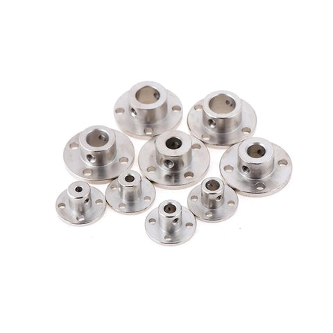Rugged One Piece Flange Shaft Coupling No Sweat Setup And Heavy Duty High Hardness Build Awesome For Motor Guide Shaft Optical Axis Bearing Mounts Diy Gear Mods 4Mm set of various sizes and configurations.