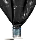 Zero Sweat Loose Fill Dispenser And Packing Peanuts Hopper With 30 Cubic Foot Capacity, heavy duty plastic frame with black nozzle.