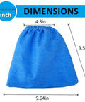 Microlined Cloth Filter Pack Of Three For Two To Two Point Five Gallon Shop Vacs Replacement Filter Fits Craftsman Armor All Vacmaster dimensions