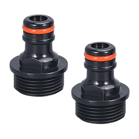 Pack of 2 Quick Connect Garden Hose Fittings Three Quarter Inch and One Half Inch Universal Water Connectors for DIY Irrigation