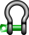 Beefy Heavy Duty Bow Shackle With Screw Collar Pin G-4161 55 Ton WLL EN 13889 MBL 6X WLL Hot Dipped Galvanized