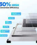 Two Pack 15W Solar Battery Maintainer With Smart Controller layered structure diagram with high efficiency and low-iron tempered glass.