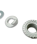 Heavy Duty Pro Grade 12mm Hub Motor Nut Kit For Electric Bikes And Scooters With M12x1.25 Locknuts Washers And Rubber Cap 12mm Axle Hardware For 250W To 500W Motors Anti Loosen And Rust Proof