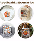 Basketball Iron On Transfer Patches Set Four Designs For Kids Teens Shirts Hoodies Jackets Ready To Press Washable DTF Transfers