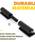 Beefy Heavy Duty Gate Hinge 7 Inch Weld On Install For Wood And Metal Fence Black Finish 900 Lbs Per Pair Thick Steel Construction