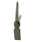 Mattock Go To Tool For Camping And Bushcraft Dual Purpose Forged Head Pick Axe side view showing pointed and flat edges
