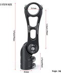 130 Degree Adjustable Dialed In Bicycle Stem With 75mm 90mm And 130mm Options For 31.8mm Handlebars Fits Mountain Road And BMX Bikes