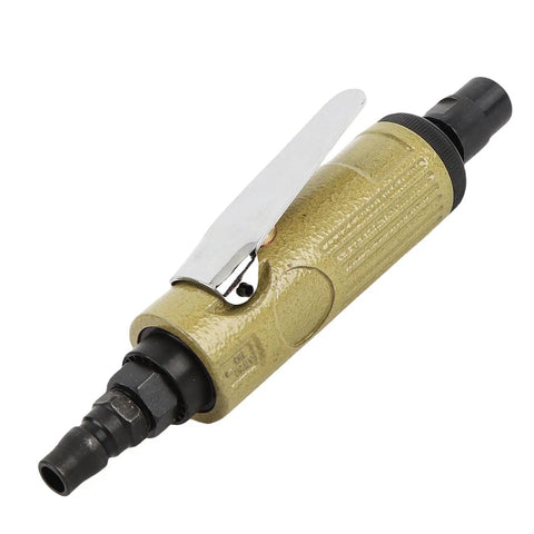 Heavy Duty Pneumatic Die Grinder Delivers Ridiculous 25000 Rpm Speed For Smooth Metalworking Deburring Tasks And Auto Detailing Projects Any Day Now, side view.