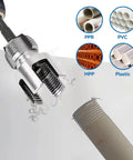 1 2 3 4 Inch Pipe Threading Tool Set Quick Cut Die For Pvc Steel Copper Internal External Threading Heavy Duty Reamer Kit cutting PVC pipe.