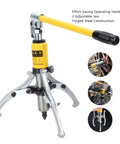 Heavy Duty 5 Ton Hydraulic Gear Puller Separator With 3 Jaws Bearing Hub Removal Tool Kit, forged steel, yellow handle