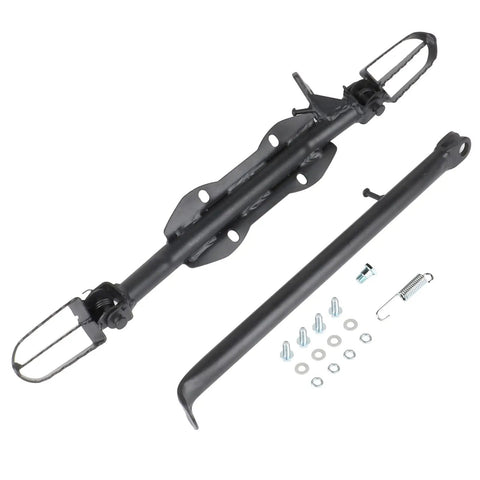 Aluminum Motorcycle Foot Peg Rest Stand Bracket For Pit Dirt Bikes 110cc 125cc 140cc Off Road Ride Upgrade Compatible With 50cc To 160cc Engines Heavy Duty Aluminum Build For Tough Trails And Long Lasting Performance