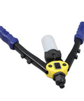 13 Inch Manual Blind Rivet Gun Kit With 210 Rivets In Five Sizes 2.4mm To 6.4mm For A Heavy Duty Workhorse Riveting At Home Or On The Job Easy To Use And Durable, manual rivet gun with blue handles