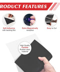 Magnetic Metal Sheets With Adhesive Backing, 3 Pack, 8.5 By 12 Inches, 30 Mil Thick, showing flexibility and features