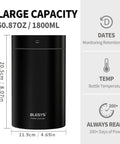 Top Shelf Automatic Vacuum Coffee Canister With Stainless Steel Build Digital Display One Touch Freshness Seal 1800ml capacity