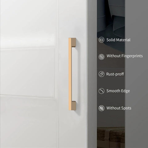 Ten Pack 5 Inch Center To Center Zinc Alloy Champagne Bronze Kitchen Cabinet Handles Drawer Pulls For Cupboard Wardrobe