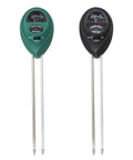 Two Pack 3 In 1 Soil Tester Tool For Moisture Light And PH, Plant Water Monitor And Hygrometer Sensor, 10.8 Inch, Black And Green.