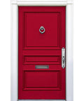 Hopeful Satin Front Door Paint For Interior Or Exterior Use Water Based Quart Finish Ultra Durable Quick Dry on red door