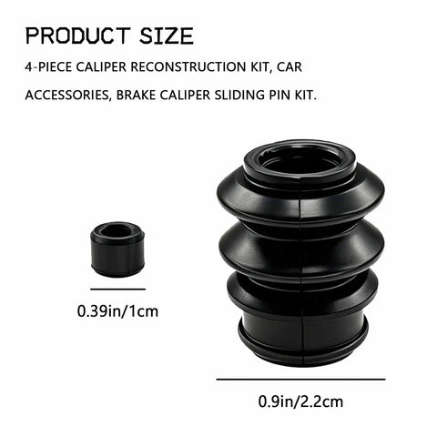 Brake Caliper Pin Bushing Kit Fits Honda Chevy Pontiac And More Rubber Caliper Slide Pins Boots Sealing Replacement Durable Caliper Rebuild Kit