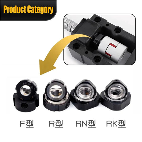 Heavy Duty Universal Ball Screw Lock Nut Set For Milling Router Fine Thread M10x1 M12x1 M15x1 Two Pack
