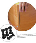 Complete Heavy Duty 170 Piece Steel Furniture Screw And Nut Kit With Robust Bolt Connectors For Bedroom Assembly showing black screws for easy installation.