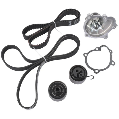 Premium Timing Belt Drive Components Wapu Set Gear V Belt Pulley Guide Kit Fits Opel Astra H Plus Zafira B 1 7 Cdti Diesel Engines black belts and metal pulleys