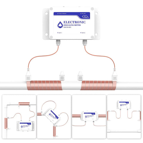 Whole House Salt Free Water Softener Descaler System For Hard Water That Reduces Limescale And Rust installation setup