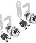 Built Tough Tubular Cam Locks For Toolboxes And Drawers With Keyed Alike Operation Includes Four Matching Keys And Smooth Chrome Finish.