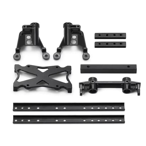 Heavy Duty 1 By 10 Scale RC Car Chassis Frame Kit With Metal Construction Extended Rails And Shock Towers For 4x4 Crawler Upgrades