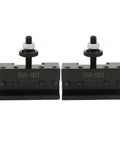 Turning Tool Holder Set Two Piece Quick Change Tool Post for Lathe Machine OXA Fit High Accuracy Hardened Steel front view