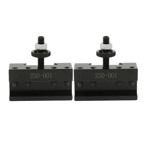 Turning Tool Holder Set Two Piece Quick Change Tool Post for Lathe Machine OXA Fit High Accuracy Hardened Steel front view