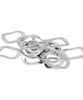 Crinkle Wavey Washers Set 100Pcs Stainless Steel A2 Marine Grade Gasket Washers For Bolts And Screws M5 DIN137 Built Tough And Corrosion Resistant Marine Hardware Solution, stacked