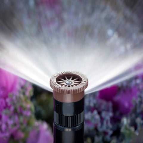 Top Shelf Adjustable Lawn Sprinkler Nozzle With 8 Ft Radius And 0 To 360 Degree Arc Movement watering garden flowers.