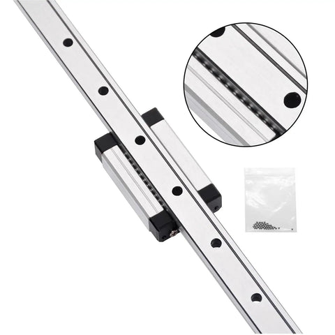 Rugged 600mm Linear Rail Guide With MGN12H Stainless Steel Carriage Block For DIY 3D Printers And Machines Type H Ready To Install End Stoppers