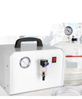 Quiet Diaphragm Vacuum Pump For Laboratory Scientific Research With Vacuum Drying Defoaming Filter Oil Lubricated Micro Pump on lab counter.