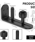 Heavy Duty Drawer Slides Kit With Six Adjustable Carbon Steel Bottom Rollers detailed product dimensions