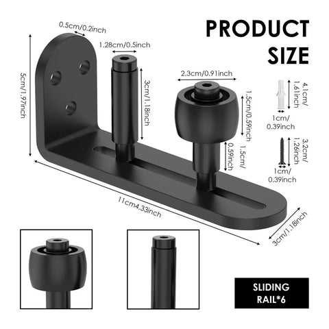 Heavy Duty Side Mount Ball Bearing Drawer Slides Six Pack With Adjustable Carbon Steel Bottom Rollers dimensions overview