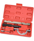 Petrol Engine Locking Timing Tool Kit 12 16V Chain Alignment Set For Opel 1.0 1.2 1.4 in a red case, tools visible