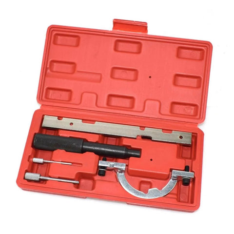 Petrol Engine Locking Timing Tool Kit 12 16V Chain Alignment Set For Opel 1.0 1.2 1.4 in a red case, tools visible