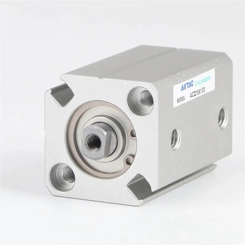 Straight Fire ACQ50 Pneumatic Compact Air Cylinder Featuring Multiple Stroke Lengths And A Non Magnetic Rod Built Tough For Smooth Automation And Tight Fit Installations Daily